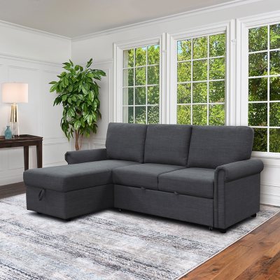 Hamilton Reversible Storage Sectional with Pullout Bed - Sam's Club