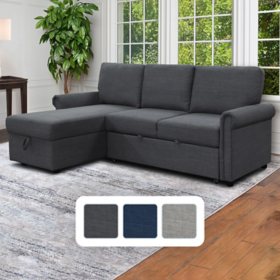 Hamilton Reversible Storage Sectional with Pullout Bed, Assorted Colors