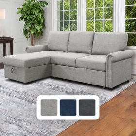 Hamilton Reversible Storage Sectional With Pullout Bed, Assorted Colors