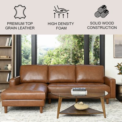 Sam's club deals leather sofa