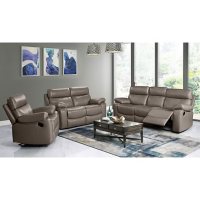Strafford Top-Grain Leather Reclining 3-Piece Set, Assorted Colors