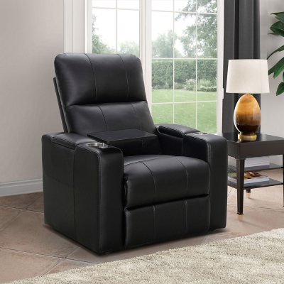 Travis Power Theater Recliner with Table, Assorted Colors - Sam's Club