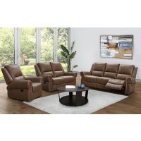 Winston Reclining Sofa, Loveseat and Chair Set, Various Colors