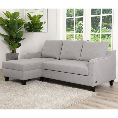 Abbyson Living Courtney Sectional Sofa with Pullout Bed