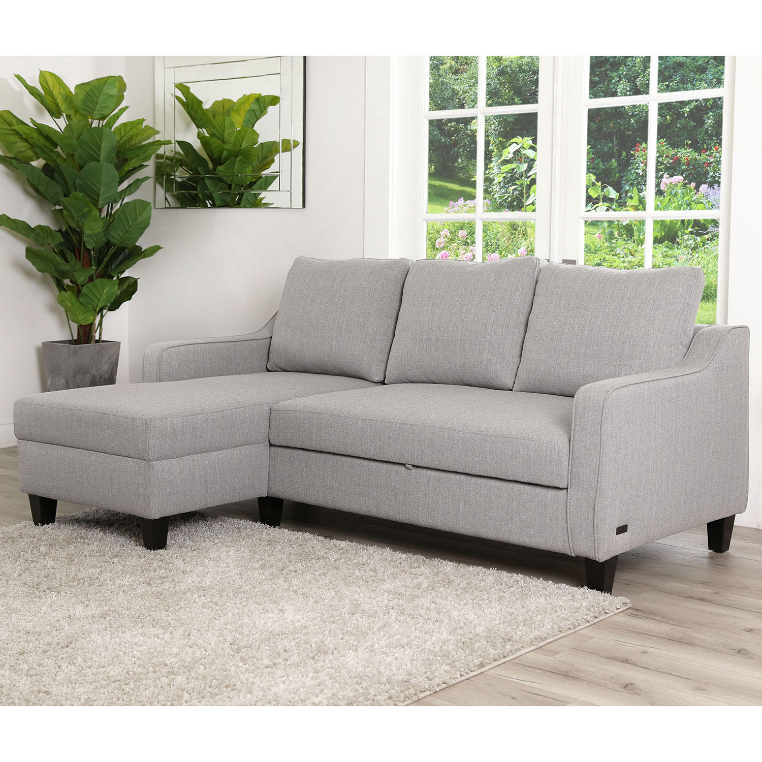 Abbyson Living Courtney Sectional with Pullout Bed