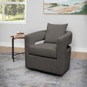  Tori Fabric Swivel Accent Arm Chair, Assorted Colors