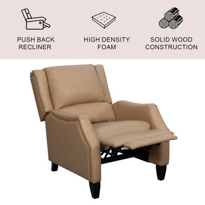 PU Leather Recliner Chair Push Back Recliner Single Sofa Home