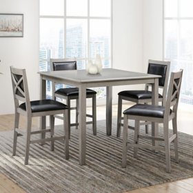 Rory 5-Piece Counter Height Wood Dining Set, Assorted Colors