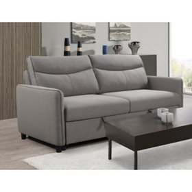Aria Stain-Resistant Fabric Sofa with Pullout Bed, Assorted Colors