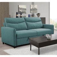 Aria Stain-Resistant Fabric Sofa with Pullout Bed