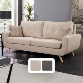 Finley Stain-Resistant Fabric Sofa, Assorted Colors