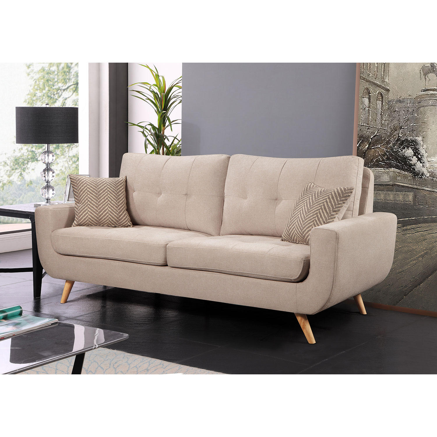 Abbyson Living Finley Stain-Resistant Fabric Sofa