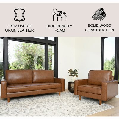 Sam's club leather deals furniture