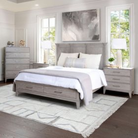 Bridget Solid Wood Bedroom Collection, Assorted Sizes And Sets