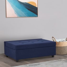 Darek Fabric Convertible Ottoman with Sleeper, Assorted Colors