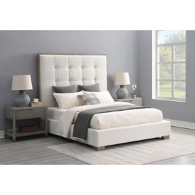 Cape Cod Fabric Tufted Bed, Assorted Sizes & Colors
