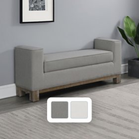 Cape Cod Upholstered Ottoman Bench, Assorted Sizes & Colors