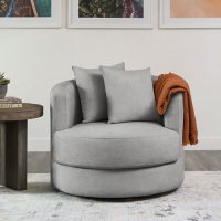 Elliot Oversized Moon Swivel Chair, Assorted Colors