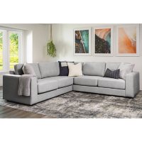 Elliot Stain-Resistant 3 Piece Sectional, Assorted Colors