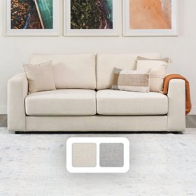 Elliot Stain-Resistant Fabric Sofa, Assorted Colors