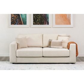 Elliot Stain-Resistant Fabric Sofa, Assorted Colors
