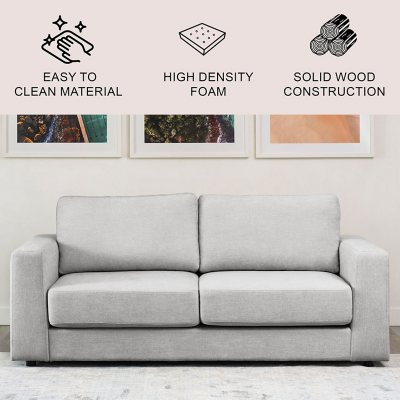 Elliot Stain-Resistant Fabric Sofa, Assorted Colors - Sam's Club