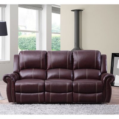 Vincent Top Grain Leather Reclining Sofa Sam S Club