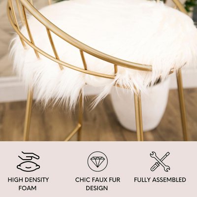 Fuzzy bar stools hot sale