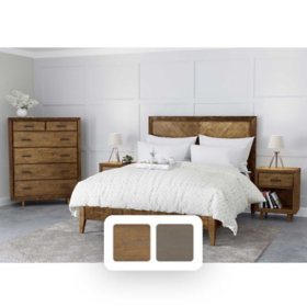 Ashfield Mid-Century Bedroom Set, Assorted Colors & Sizes