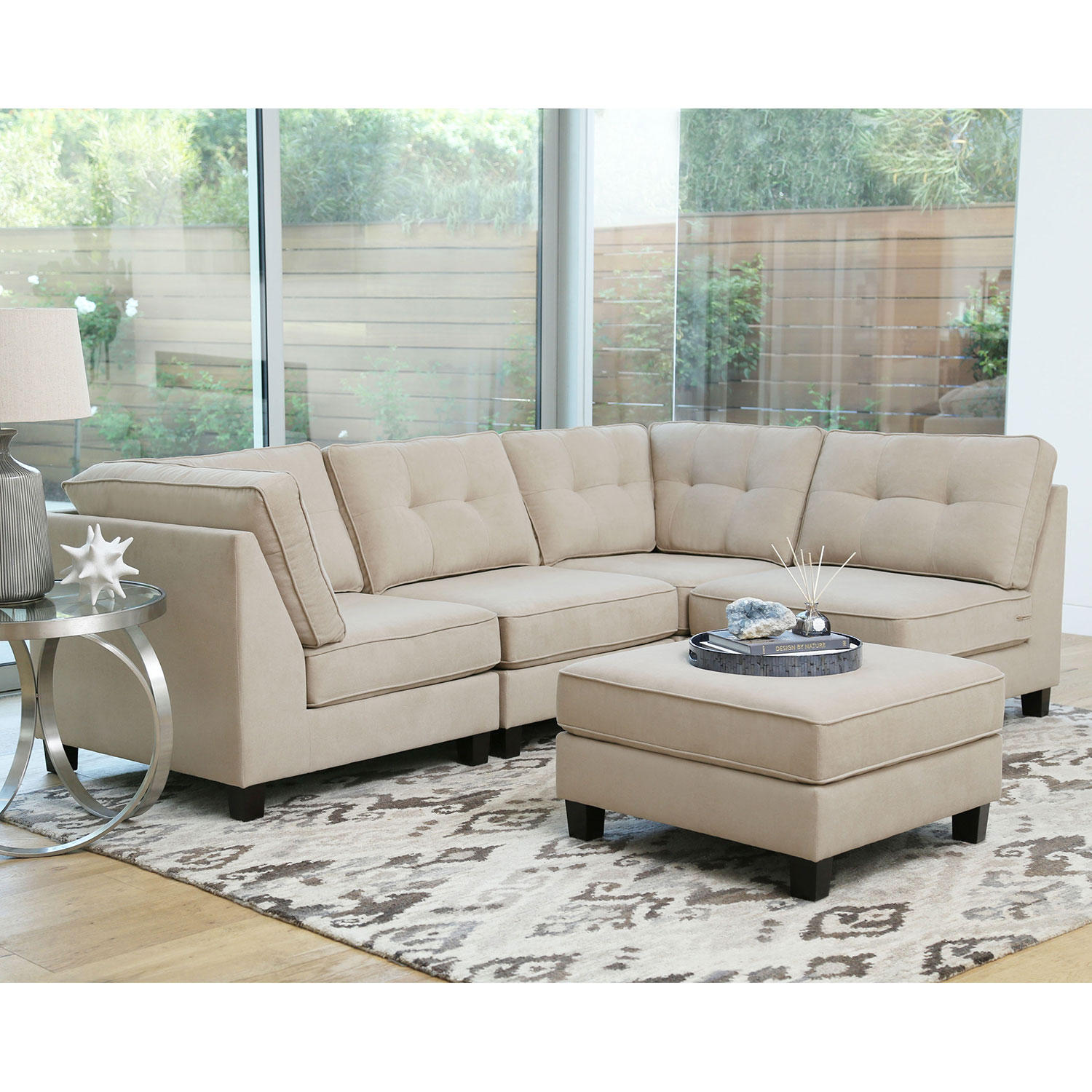 Thompson 5-Piece Modular Fabric Sectional Sofa