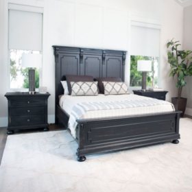 Callaway Distressed Black Bedroom Set Assorted Sizes Sam S Club