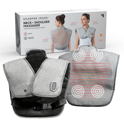 sharper image heated neck and shoulder massager