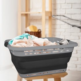 Brookstone Space Saving Collapsible Laundry Basket