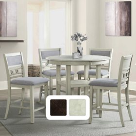 Society Den Taylor 5-Piece Dining Set (Choose Height & Color)