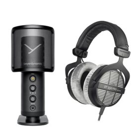 beyerdynamic DT 990 Pro Studio Headphones with FOX USB Cardioid Studio Microphone