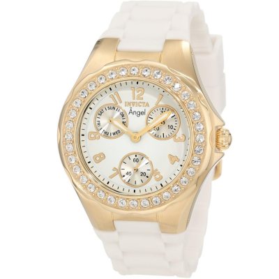 Invicta angel watch on sale white and gold