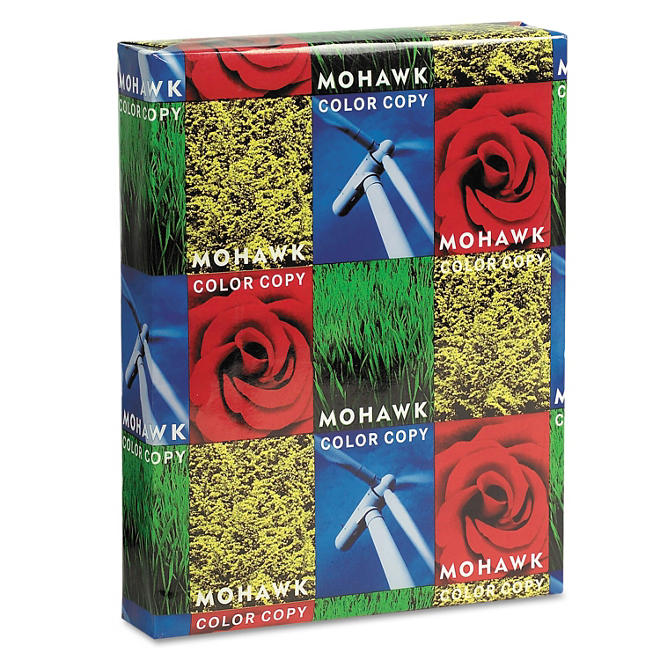 Mohawk - Copier Gloss Paper, 94 Brightness, 32lb, 8-1/2 x 11, Pure White -  500 Shts/Rm