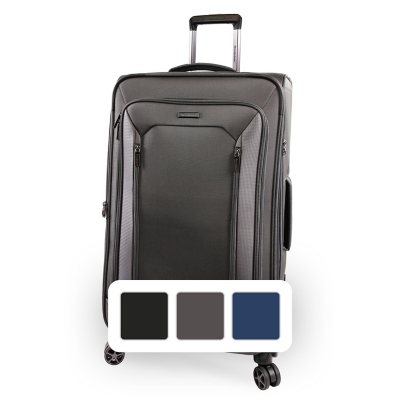 Brookstone Elswood 29 Check-In Softside Spinner Luggage Dark Charcoal
