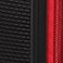 Black/Red, variant on Hurley Wave 21" Carry-On Spinner Luggage