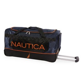 Nautica Halio 30" Rolling Duffel Bag with In-line Recessed Wheels