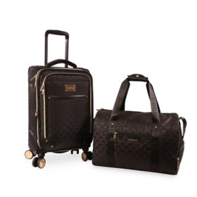 Bebe Sofia Carry-On Luggage + Weekender Set (Assorted Colors)