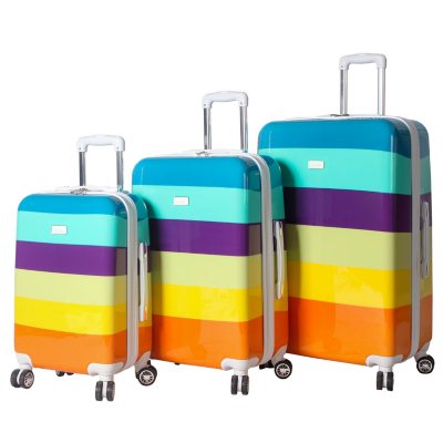 nicole miller rainbow luggage