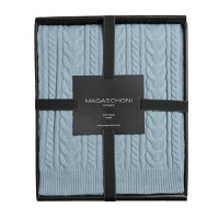 Magaschoni Cable Knit Throw (Assorted Colors)