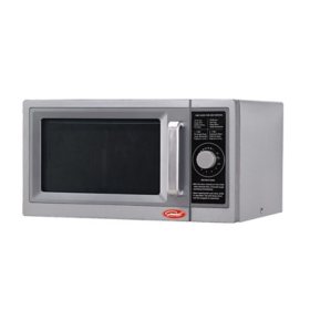 MAINSTAYS 0.7 CU FT 700W COMPACT MICROWAVE OVEN, RED *DISTRESSED PKG