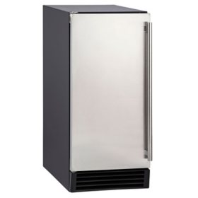 Maxx Ice Freestanding Icemaker, Stainless Steel and Black 60 lbs.