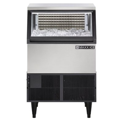 Maxx Ice MIM25C, Shallow Depth Indoor Built-In Undercounter Ice Maker, 25 lbs, in Stainless Steel