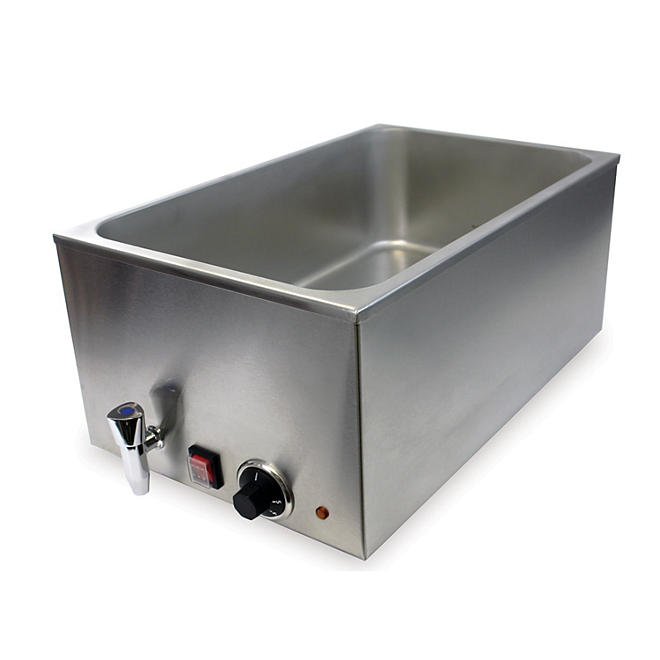 General Electric Countertop Food Warmer with Drain, Stainless-Steel GFW-100D
