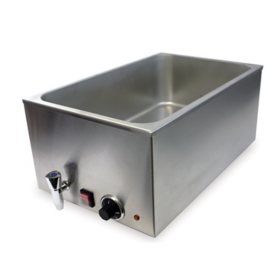Hot Box Food Warmer, 16x16x24 Concession Warmer with Water Tray
