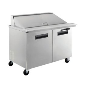 Maxx Cold X-Series Commercial Refrigerated Prep Station, Stainless Steel (12 cu. ft.)