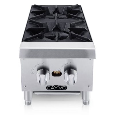 Cayvo Stainless Steel Hot Plates, 2 Burners